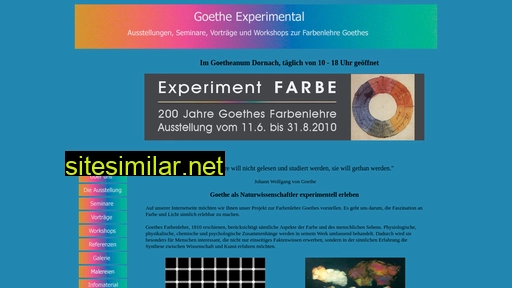 goethe-experimental.de alternative sites