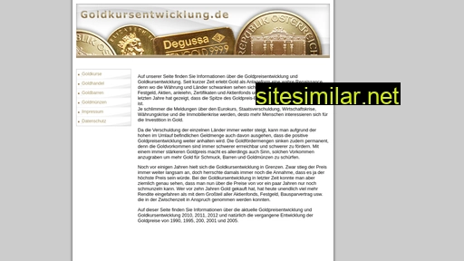 goldkursentwicklung.de alternative sites