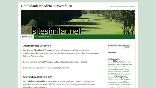 Golfurlaub-nordrhein-westfalen similar sites