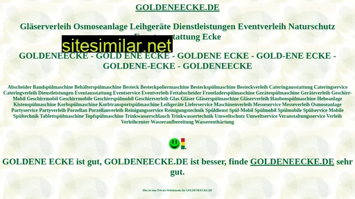 goldeneecke.de alternative sites