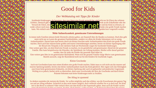 good-for-kids.de alternative sites