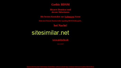 gothicbdsm.de alternative sites