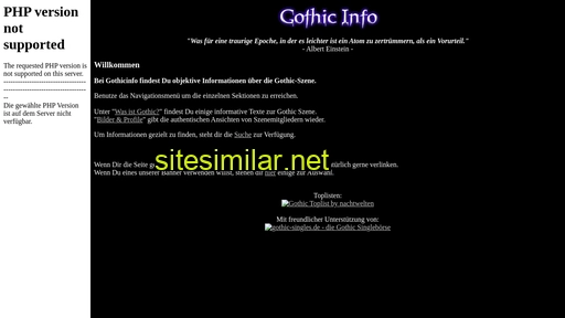 gothicinfo.de alternative sites