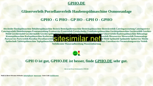 gpho.de alternative sites