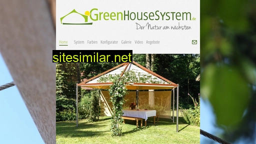 greenhousesystem.de alternative sites
