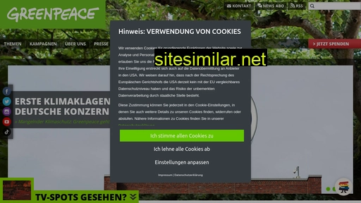 Greenpeace similar sites