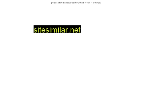groessen-tabelle.de alternative sites