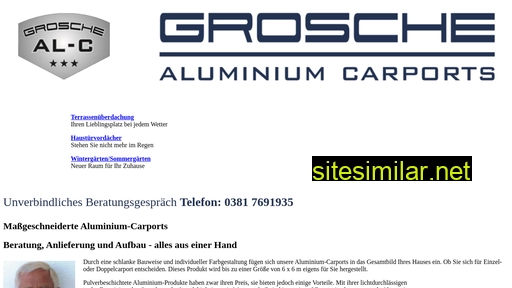 grosche-aluminium-carports.de alternative sites