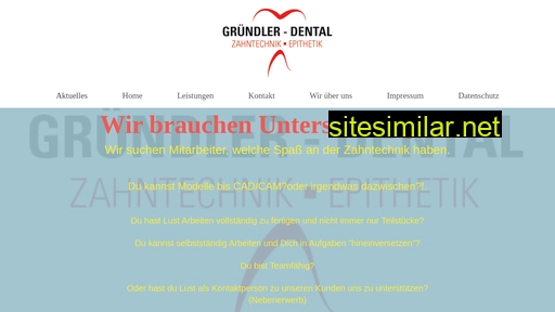 gruendlerdental.de alternative sites