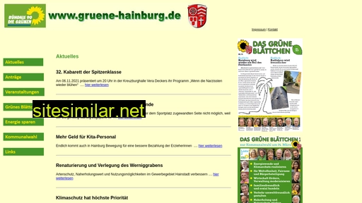 gruene-hainburg.de alternative sites