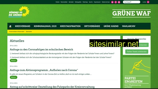 gruene-kreis-warendorf.de alternative sites