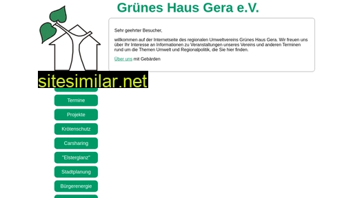 Gruenes-haus-gera similar sites
