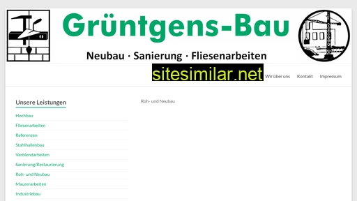 Gruentgens-bau similar sites