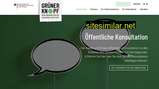 gruener-knopf.de alternative sites
