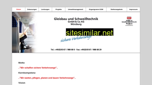 gsw-gleisbau.de alternative sites
