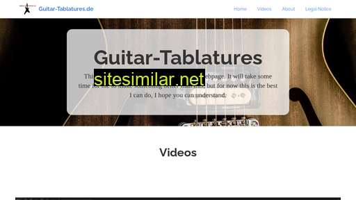 Guitar-tablatures similar sites