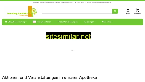 gutenberg-apotheke-oranienbaum.de alternative sites