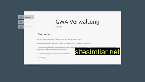 gwa-verwaltung.de alternative sites