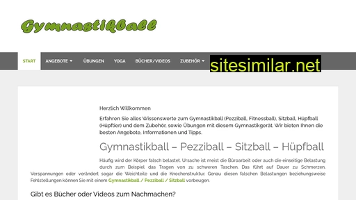 Gymnastikball-sitzball similar sites