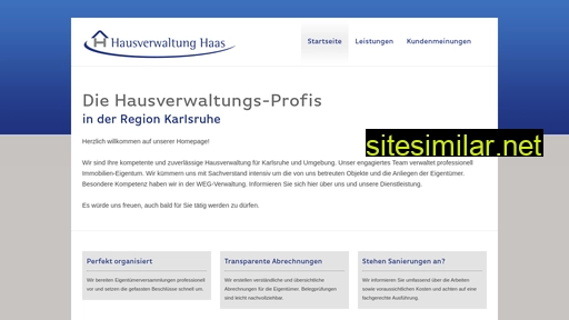 Haas-hausverwaltung similar sites