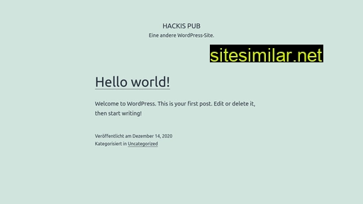 hackispub.de alternative sites