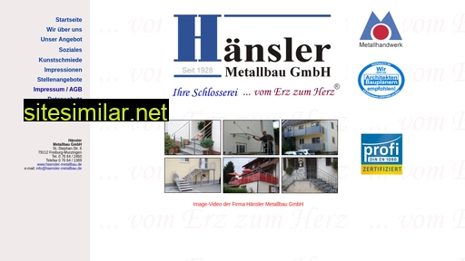 haensler-metallbau.de alternative sites