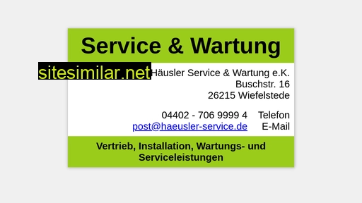 haeusler-service.de alternative sites