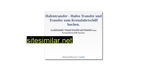 hafentransfer.de alternative sites