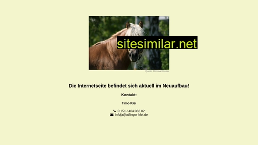 haflinger-klei.de alternative sites