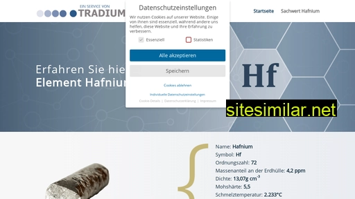 Hafnium similar sites