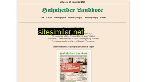 hahnheiderlandbote.de alternative sites