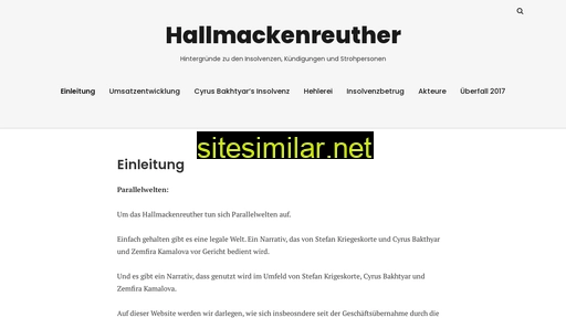 hallmackenreuther.de alternative sites