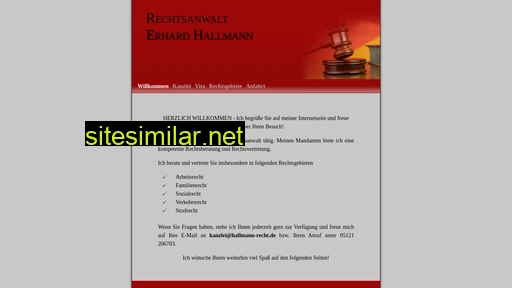 hallmann-recht.de alternative sites