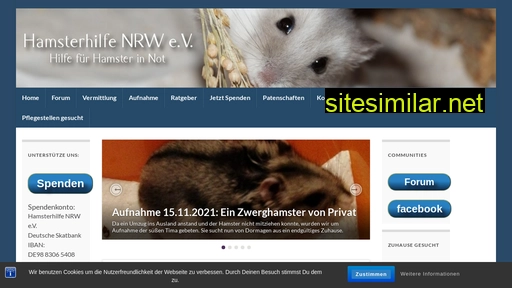 hamsterhilfe-nrw.de alternative sites