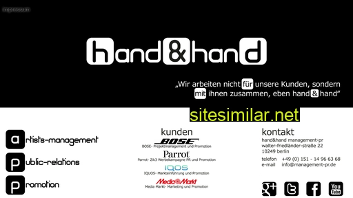 handandhand-management-pr.de alternative sites