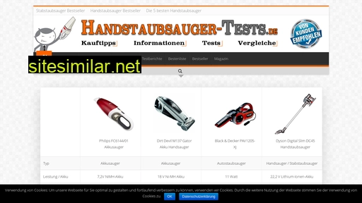 Handstaubsauger-tests similar sites