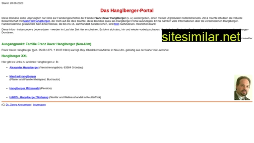 hanglberger.de alternative sites
