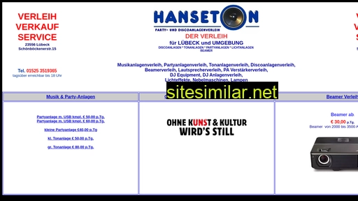 hanseton.de alternative sites