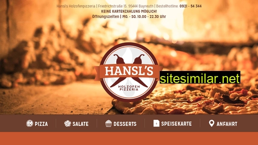 hansls-holzofenpizzeria.de alternative sites