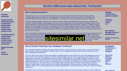 hardbat-tischtennis.de alternative sites