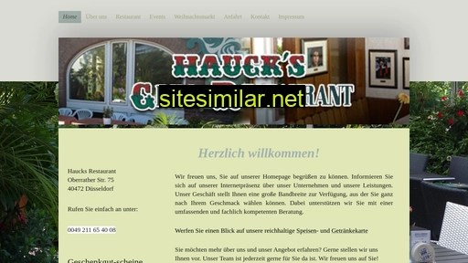 haucks-restaurant.de alternative sites