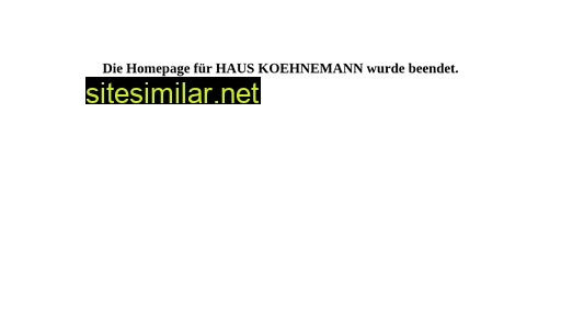 Haus-koehnemann similar sites