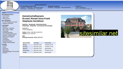 hautarztpraxis-ludwigsburg.de alternative sites