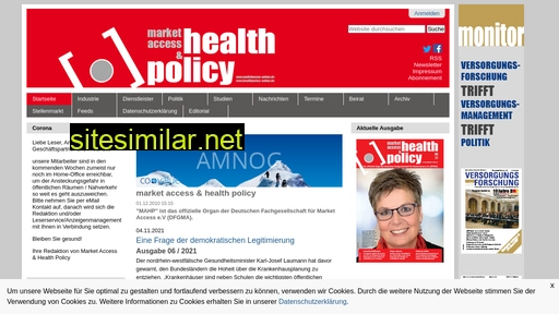 Healthpolicy-online similar sites