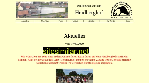 heidberghof.de alternative sites