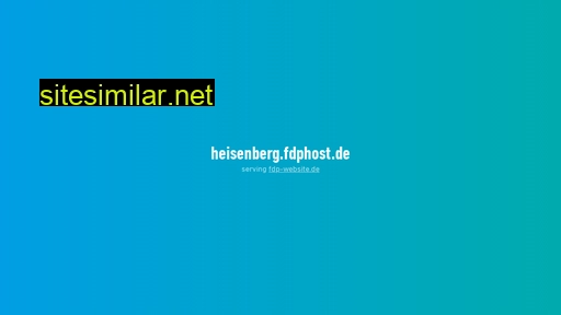 heisenberg.fdphost.de alternative sites