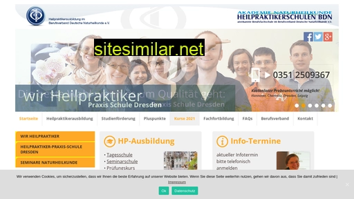 heilpraktikerschule-dresden-bdn.de alternative sites