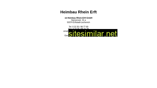 Heimbau-rhein-erft similar sites