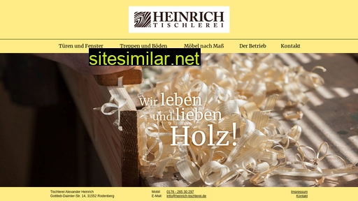 heinrich-tischlerei.de alternative sites