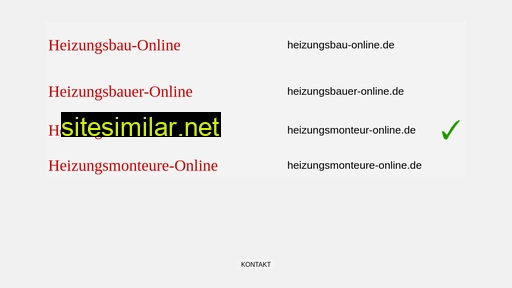 heizungsmonteur-online.de alternative sites